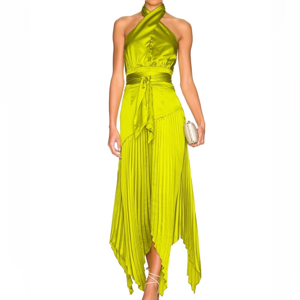 AMUR Dixon Halter dress